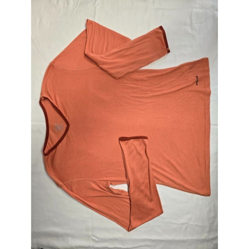 Patagonia Capilene Long Sleeve Base Layer Shirt Top Coral Size M